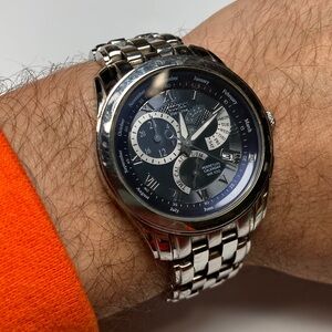 Citizen Eco Drive E870-S015278, bluish gray dial, stainless